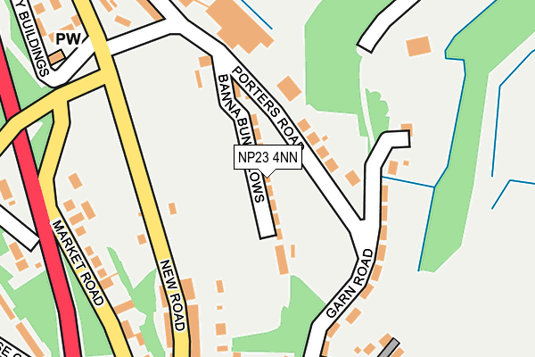 NP23 4NN map - OS OpenMap – Local (Ordnance Survey)