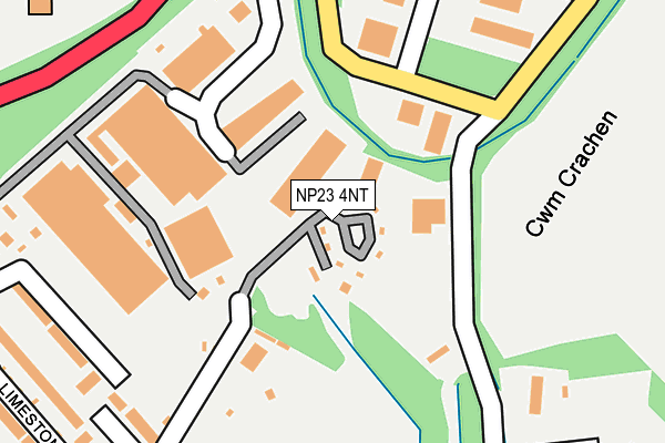 NP23 4NT map - OS OpenMap – Local (Ordnance Survey)