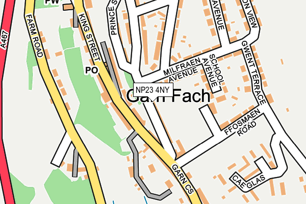 NP23 4NY map - OS OpenMap – Local (Ordnance Survey)