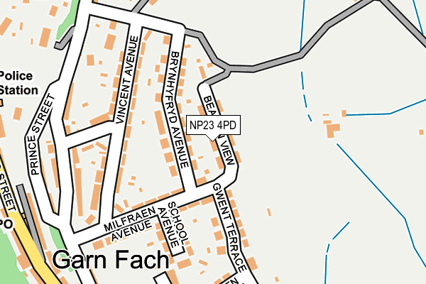 NP23 4PD map - OS OpenMap – Local (Ordnance Survey)