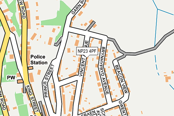 NP23 4PF map - OS OpenMap – Local (Ordnance Survey)