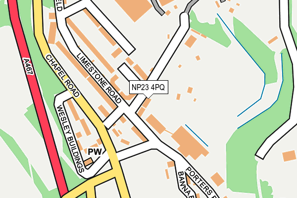 NP23 4PQ map - OS OpenMap – Local (Ordnance Survey)