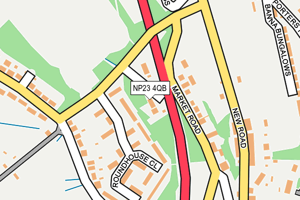 NP23 4QB map - OS OpenMap – Local (Ordnance Survey)
