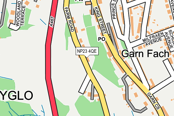 NP23 4QE map - OS OpenMap – Local (Ordnance Survey)