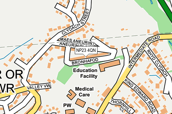 NP23 4QN map - OS OpenMap – Local (Ordnance Survey)