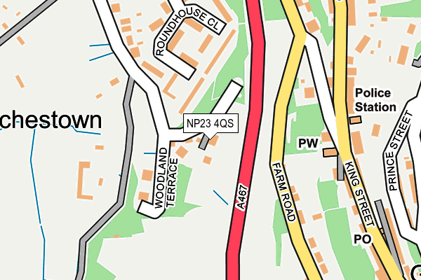 NP23 4QS map - OS OpenMap – Local (Ordnance Survey)
