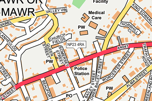 NP23 4RA map - OS OpenMap – Local (Ordnance Survey)