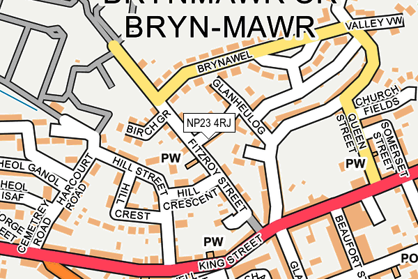 NP23 4RJ map - OS OpenMap – Local (Ordnance Survey)