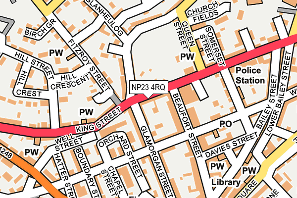 NP23 4RQ map - OS OpenMap – Local (Ordnance Survey)