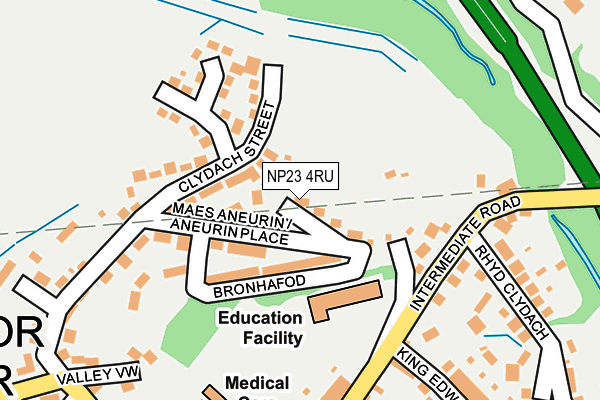 NP23 4RU map - OS OpenMap – Local (Ordnance Survey)