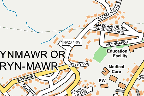 NP23 4RW map - OS OpenMap – Local (Ordnance Survey)
