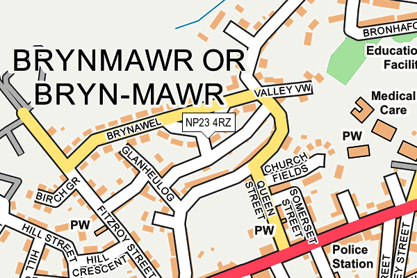 NP23 4RZ map - OS OpenMap – Local (Ordnance Survey)
