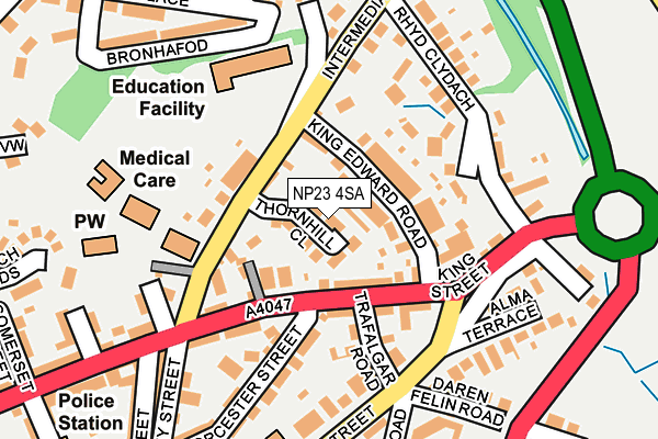 NP23 4SA map - OS OpenMap – Local (Ordnance Survey)
