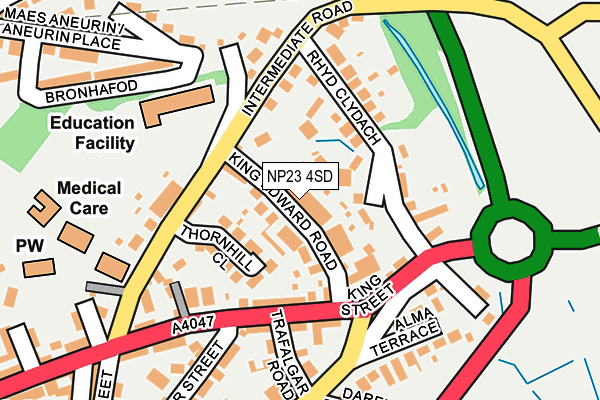 NP23 4SD map - OS OpenMap – Local (Ordnance Survey)