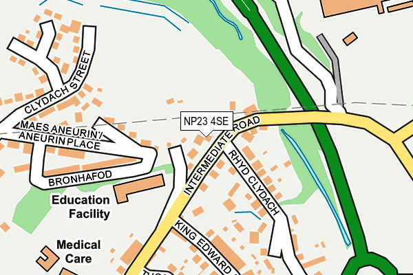 NP23 4SE map - OS OpenMap – Local (Ordnance Survey)