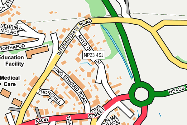 NP23 4SJ map - OS OpenMap – Local (Ordnance Survey)