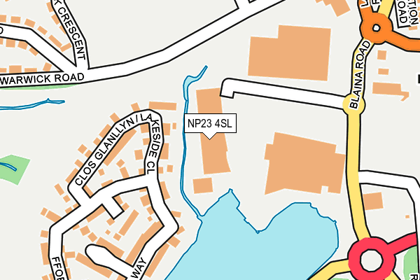 NP23 4SL map - OS OpenMap – Local (Ordnance Survey)