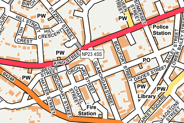 NP23 4SS map - OS OpenMap – Local (Ordnance Survey)