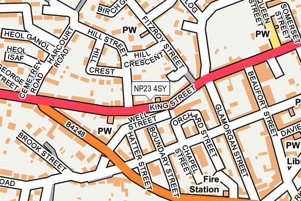 NP23 4SY map - OS OpenMap – Local (Ordnance Survey)