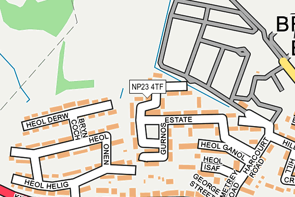 NP23 4TF map - OS OpenMap – Local (Ordnance Survey)