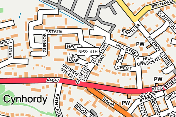 NP23 4TH map - OS OpenMap – Local (Ordnance Survey)