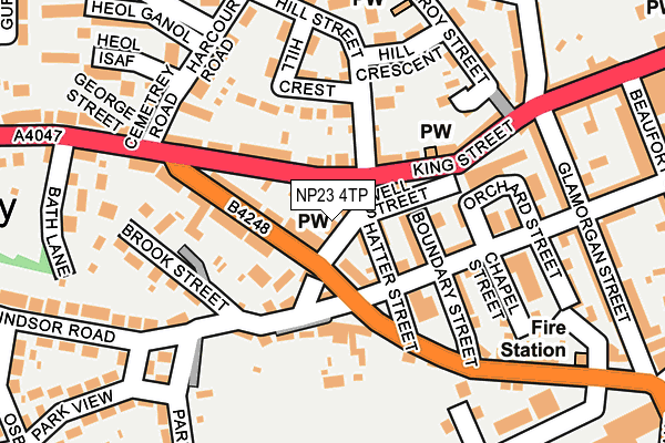 NP23 4TP map - OS OpenMap – Local (Ordnance Survey)