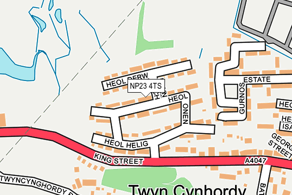 NP23 4TS map - OS OpenMap – Local (Ordnance Survey)