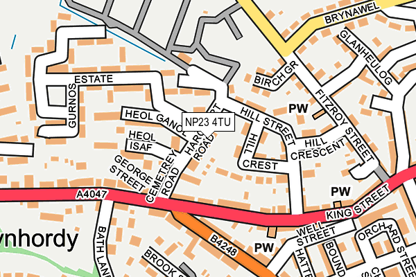 NP23 4TU map - OS OpenMap – Local (Ordnance Survey)