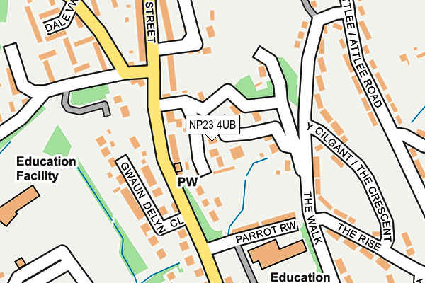 NP23 4UB map - OS OpenMap – Local (Ordnance Survey)