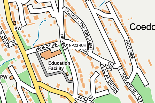 NP23 4UH map - OS OpenMap – Local (Ordnance Survey)