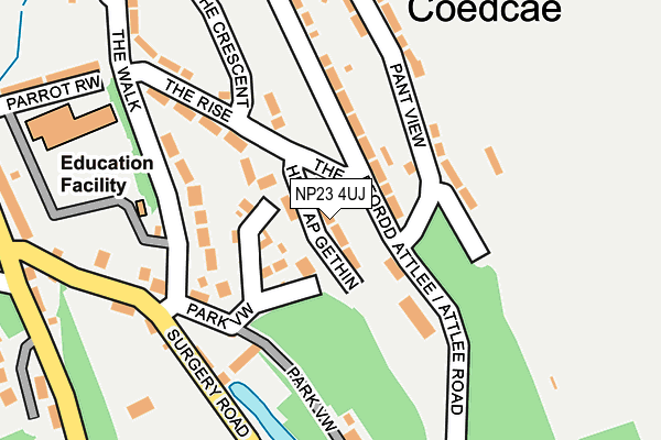 NP23 4UJ map - OS OpenMap – Local (Ordnance Survey)