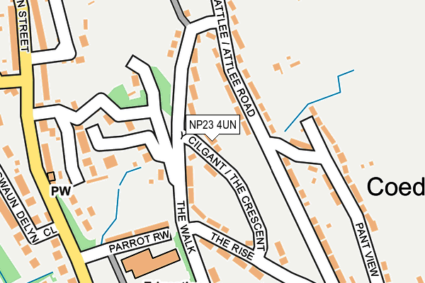 NP23 4UN map - OS OpenMap – Local (Ordnance Survey)