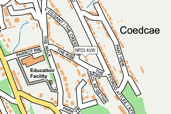NP23 4UW map - OS OpenMap – Local (Ordnance Survey)