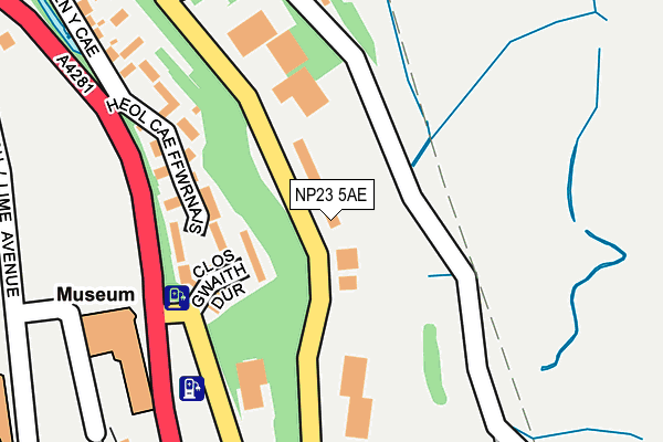 NP23 5AE map - OS OpenMap – Local (Ordnance Survey)