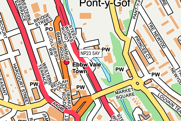 NP23 5AY map - OS OpenMap – Local (Ordnance Survey)