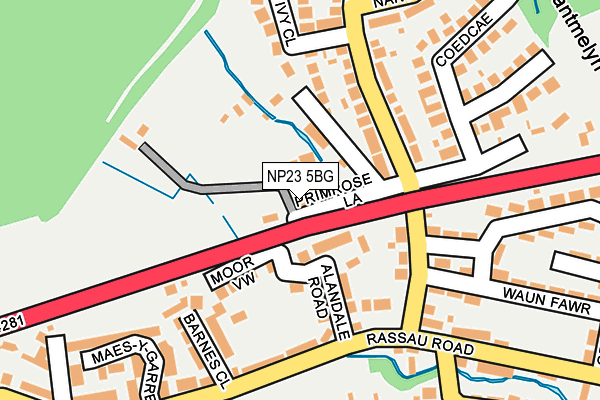 NP23 5BG map - OS OpenMap – Local (Ordnance Survey)