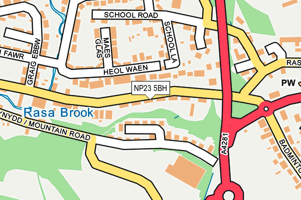 NP23 5BH map - OS OpenMap – Local (Ordnance Survey)