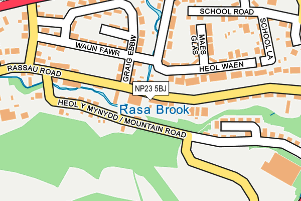 NP23 5BJ map - OS OpenMap – Local (Ordnance Survey)