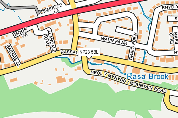 NP23 5BL map - OS OpenMap – Local (Ordnance Survey)