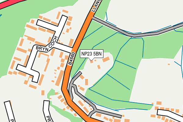 NP23 5BN map - OS OpenMap – Local (Ordnance Survey)