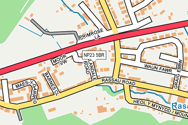 NP23 5BR map - OS OpenMap – Local (Ordnance Survey)
