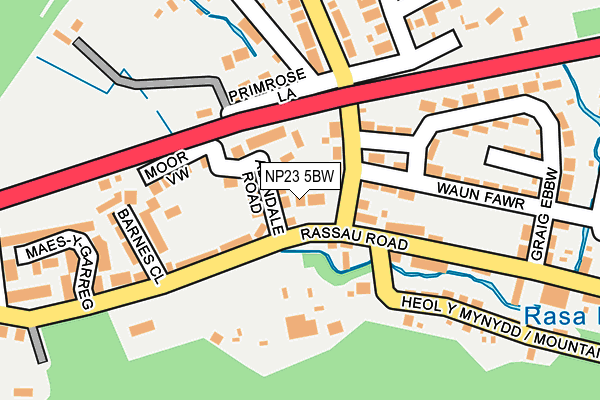 NP23 5BW map - OS OpenMap – Local (Ordnance Survey)