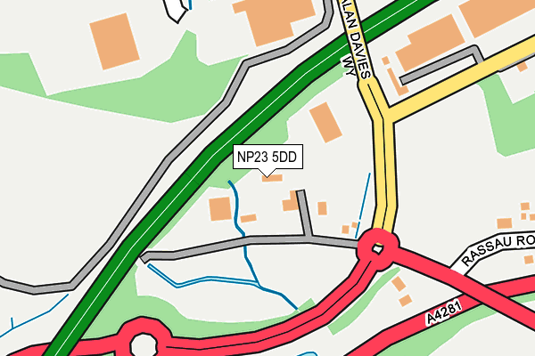 NP23 5DD map - OS OpenMap – Local (Ordnance Survey)