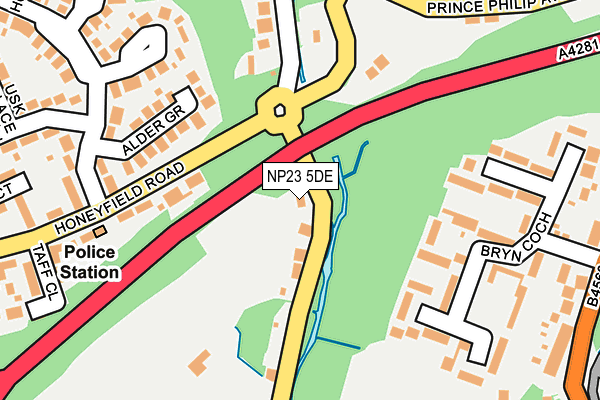 NP23 5DE map - OS OpenMap – Local (Ordnance Survey)
