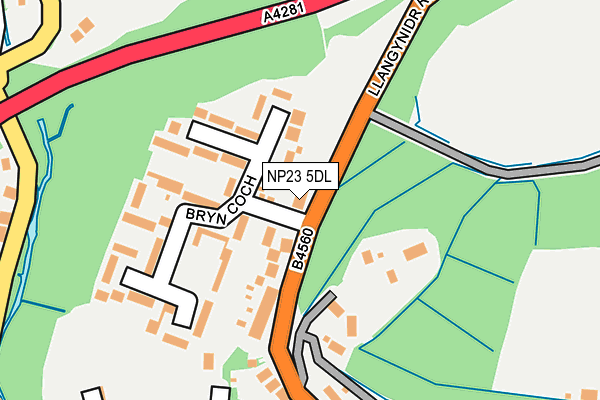 NP23 5DL map - OS OpenMap – Local (Ordnance Survey)