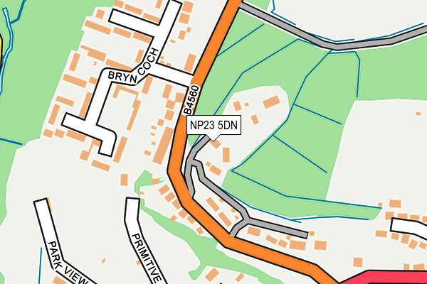 NP23 5DN map - OS OpenMap – Local (Ordnance Survey)