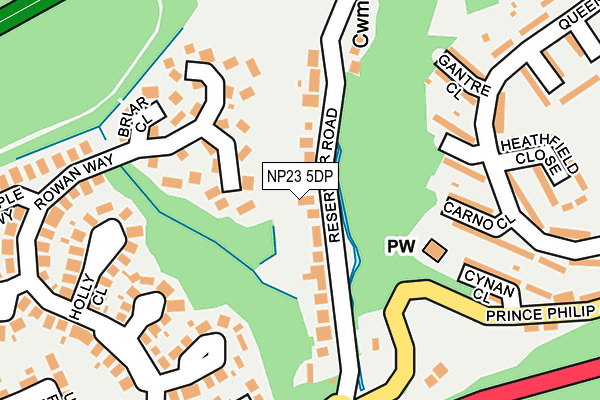 NP23 5DP map - OS OpenMap – Local (Ordnance Survey)