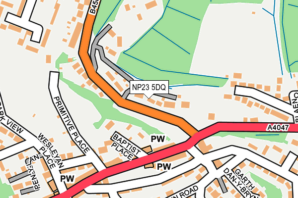 NP23 5DQ map - OS OpenMap – Local (Ordnance Survey)