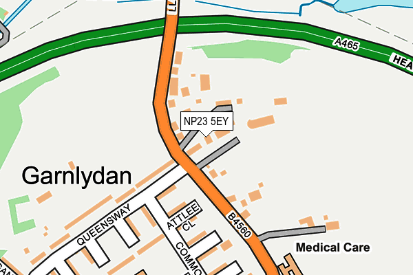 NP23 5EY map - OS OpenMap – Local (Ordnance Survey)