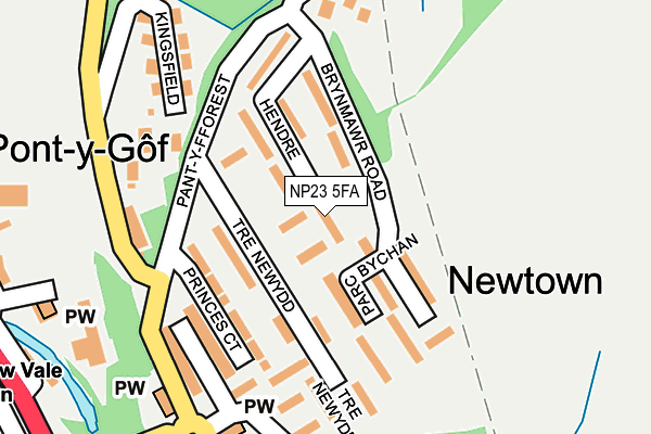 NP23 5FA map - OS OpenMap – Local (Ordnance Survey)